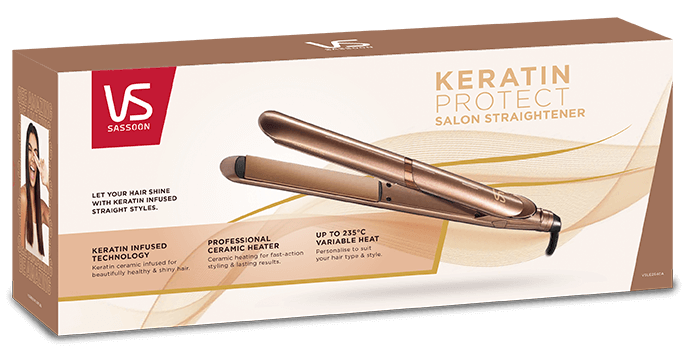 Keratin infused hotsell hair straightener