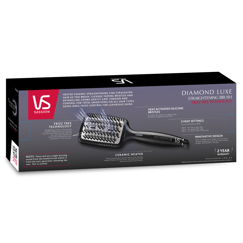 Diva luxe straightening outlet brush