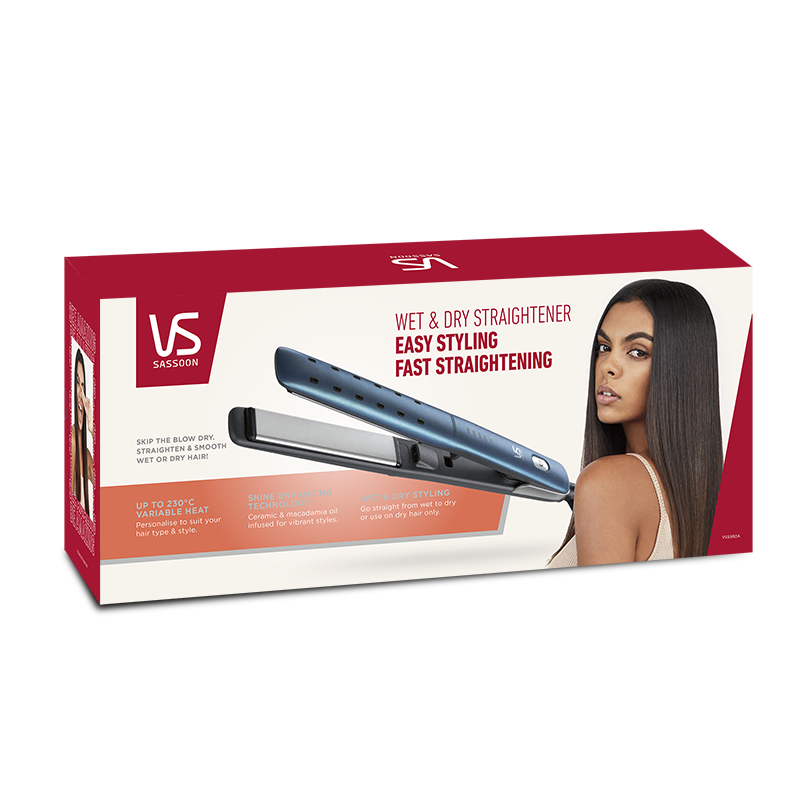 Straightener that shop straightens wet hair